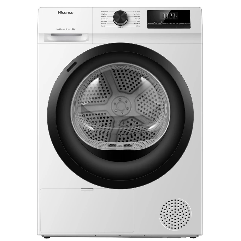 Hisense DHQE800BW2 Στεγνωτήριο Ρούχων