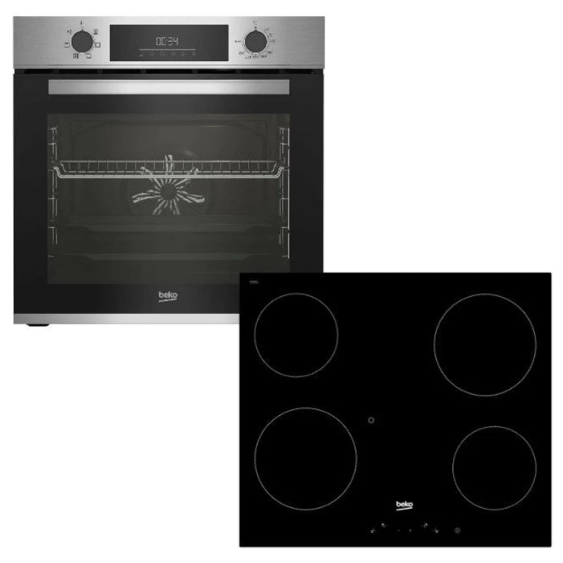 Beko BBIE 12300 XD + HIC 64400 E Σετ Φούρνος/Εστία 