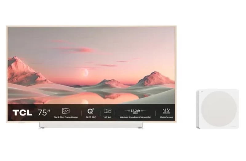TCL 75A300 PRO 75'' UHD 4K QLED Smart TV Τηλεόραση