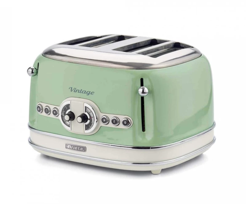 Ariete 156/04 Vintage Green Double Toaster Φρυγανιέρα (00C015604AR0)