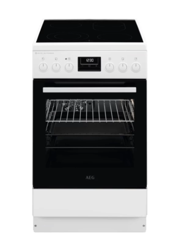 AEG CCB56491BW 6000 SteamBake Κεραμική Κουζίνα