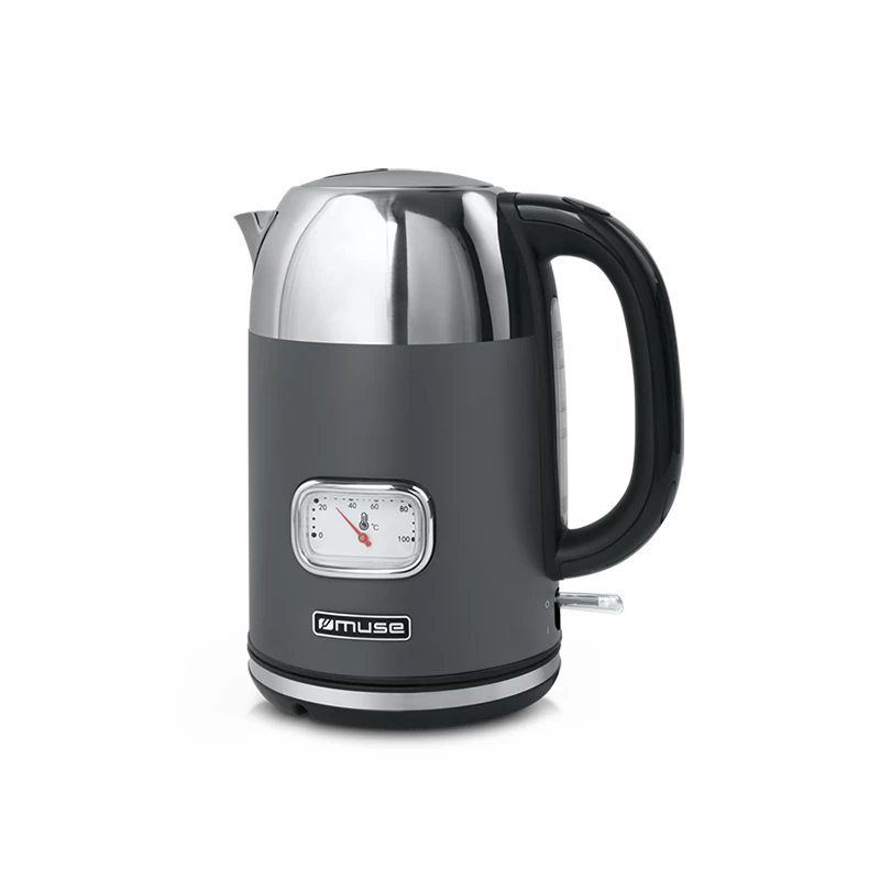Muse MS-020 DG Ανοξείδωτος 1.7L 2200W Inox/Ανθρακί Βραστήρας (400408)
