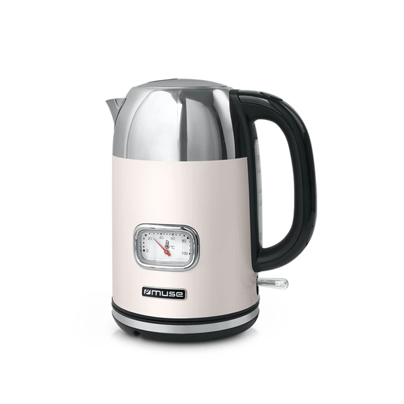 Muse MS-020 SC Ανοξείδωτος 1.7L 2200W Inox/Κρέμ Βραστήρας (400409)