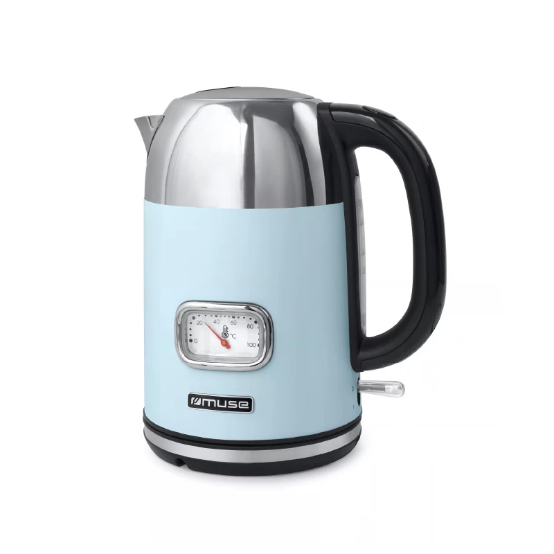 Muse MS-020 VB Ανοξείδωτος 1.7L 2200W Inox/Γαλάζιος Βραστήρας (400508)