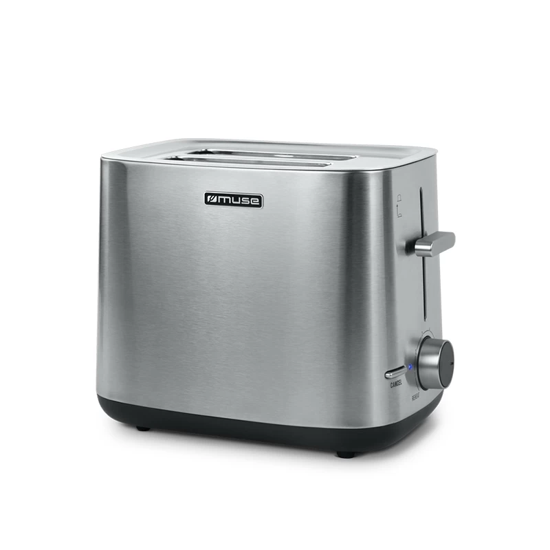 Muse MS-115 BS 2Θεσεων 1000W Inox Φρυγανιέρα (400511)