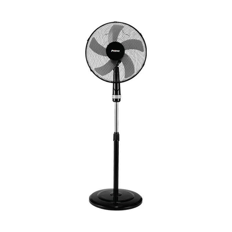 Primo PRSF-80448 Μαύρος-Γκρί 40εκ 5 φτερά Ανεμιστήρας ορθοστάτης (800448)