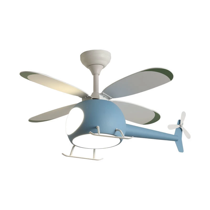 Primo PRCF-80678 38'' 98εκ DC Με R/C Kids Series Helicopter Ανεμιστήρας Οροφής Μπλέ (800678)