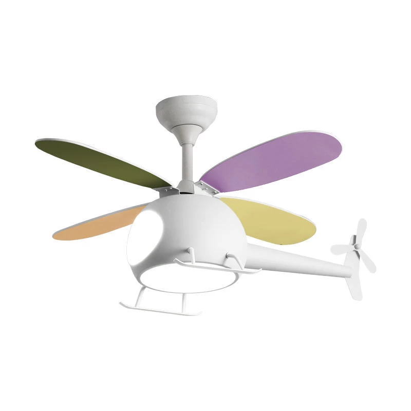 Primo PRCF-80679 38'' 98εκ DC Με R/C Kids Series Helicopter Ανεμιστήρας Οροφής Λευκός (800679)