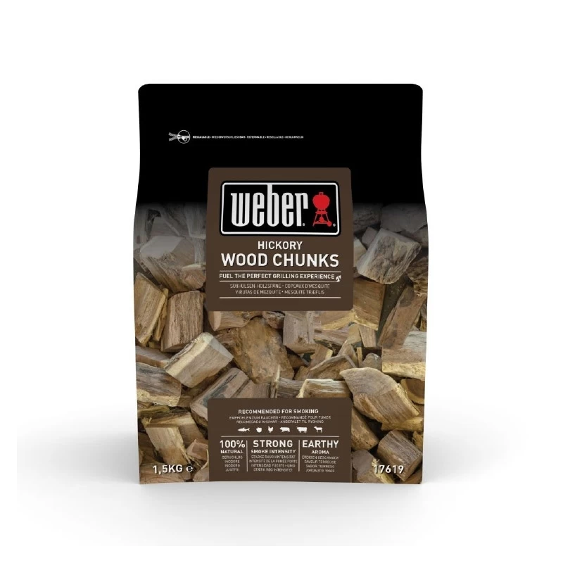 Ξύλα Καπνίσματος Chunks Hickory - 1,5kg (17619)