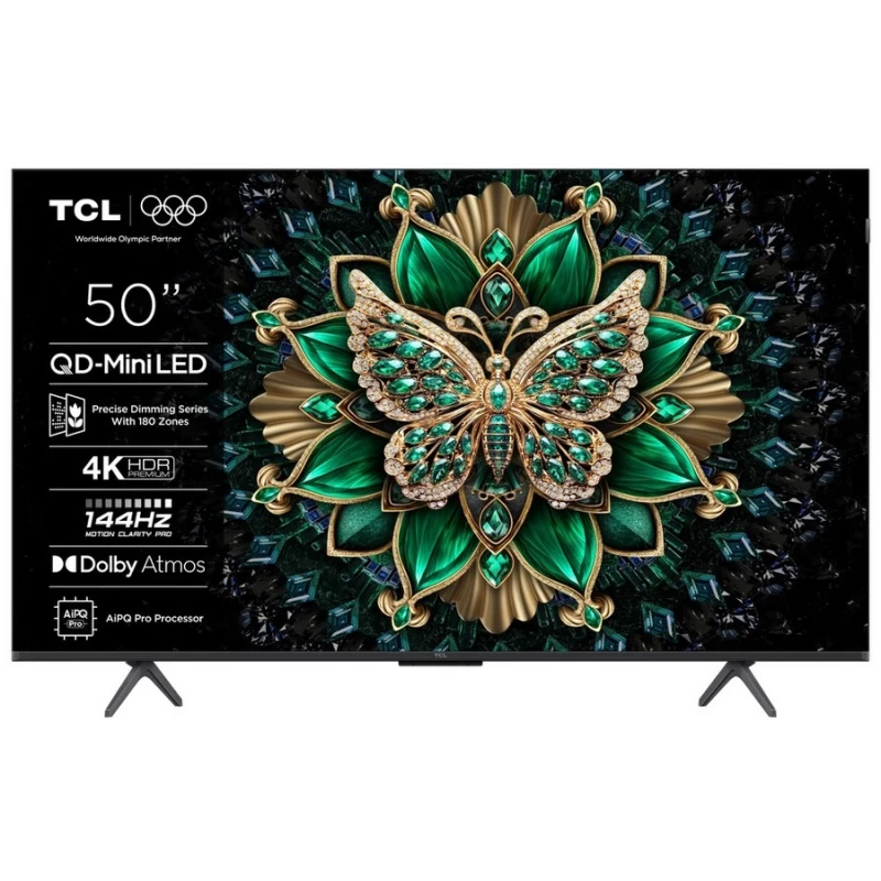 TCL 50C6K 50'' UHD 4K QD Mini-LED Smart TV Τηλεόραση