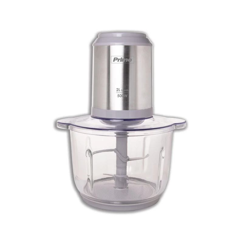 Primo PRFC-40486 500W 2L με γυάλινο μπωλ inox/γκρι Πολυκόφτης (400486)