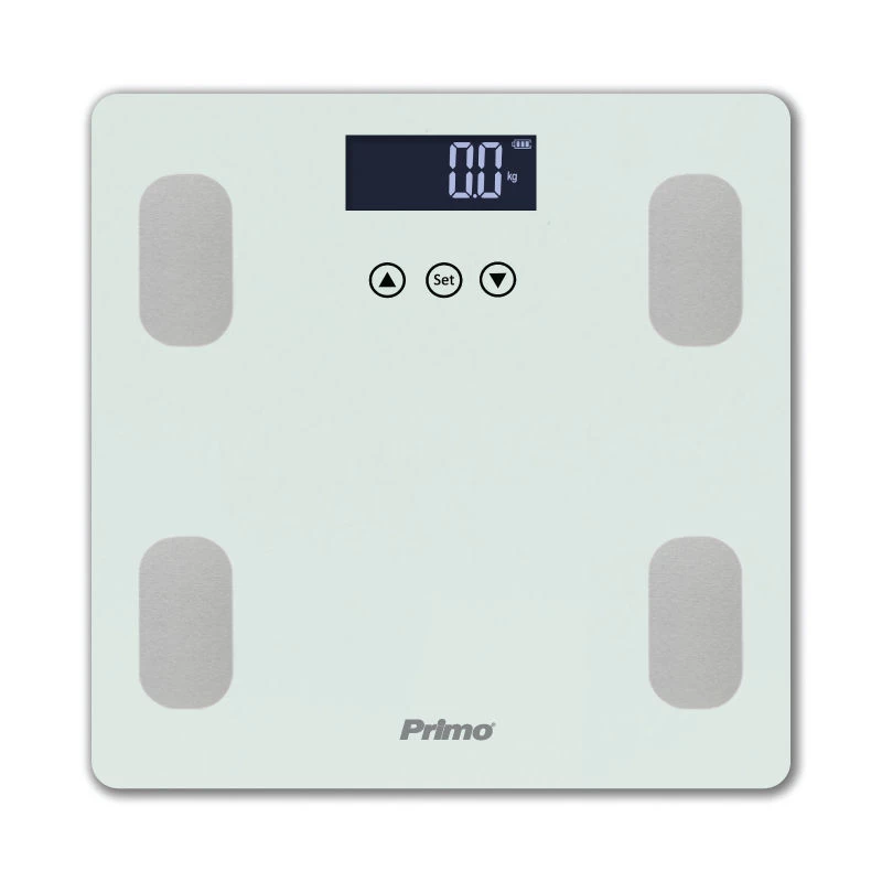 Primo PRBS-40464 Λευκή/Inox Λιπομετρητής - Ζυγαριά Μπάνιου (400464)