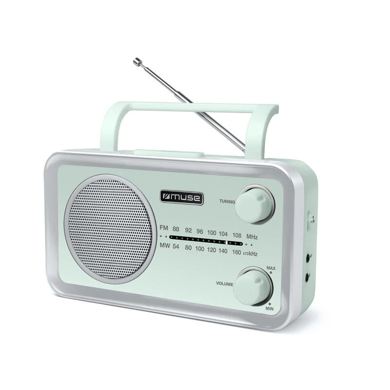 Muse MF-060 AG Πράσινο Ραδιόφωνο Μπαταρίας-Ρεύματος Αναλογικό (230215)