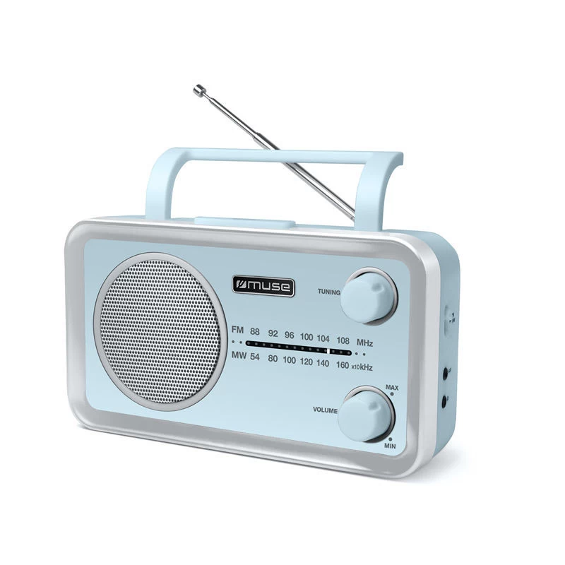 Muse MF-060 VB Γαλάζιο Ραδιόφωνο Μπαταρίας-Ρεύματος Αναλογικό (230216)