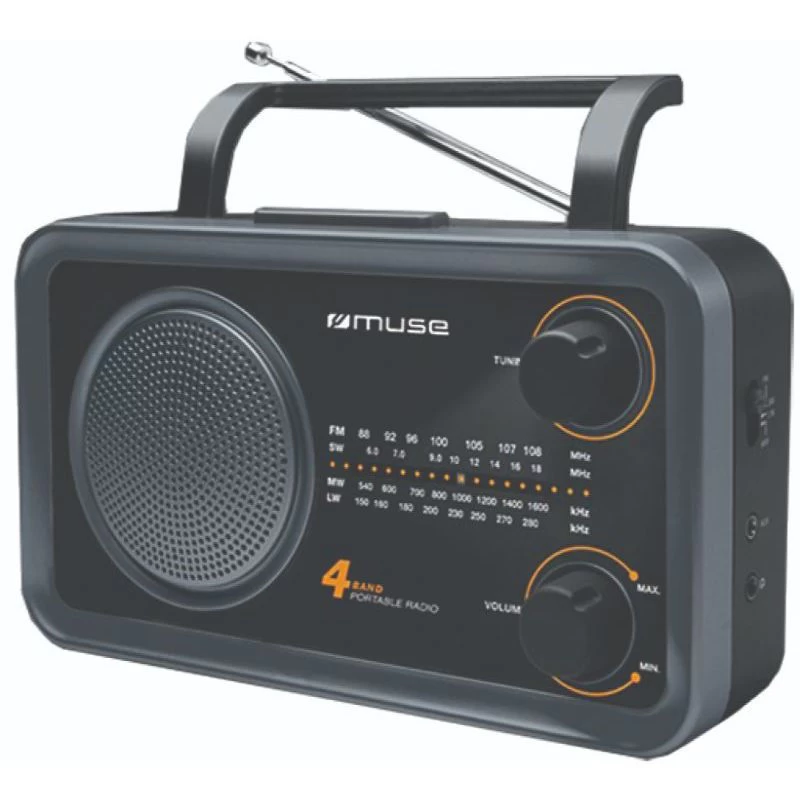 Muse M-06DS Μαύρο Ραδιόφωνο Μπαταρίας-Ρεύματος Αναλογικό (230133)