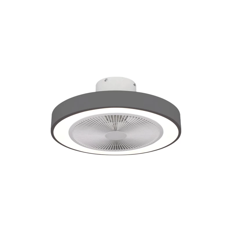 Estia Halo Flow 50cm με CCT Led Φωτισμο 45W και Τηλεχειρισμό Γκρί ανεμιστήρας οροφής ( 06-30162)