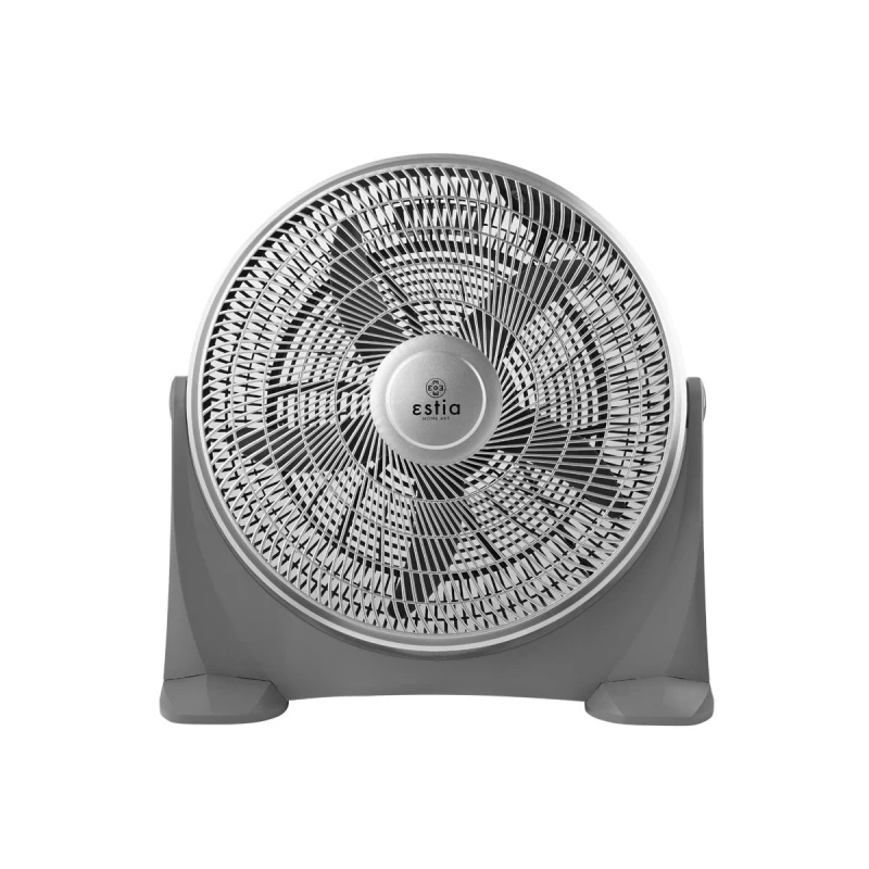 Estia Hurricane 50cm 90W Ασημί Ανεμιστήρας Επιδαπέδιος (06-21184)