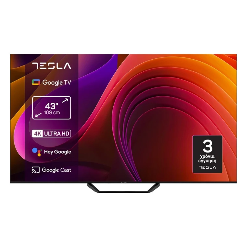 Tesla 43E655BUS 43'' UHD Smart Google TV Τηλεόραση 