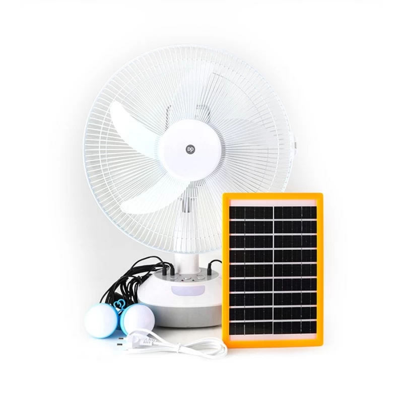 DP DP-F110AT Ηλιακός Επαναφορτιζόμενος Ανεμιστήρας 16'' (180066)