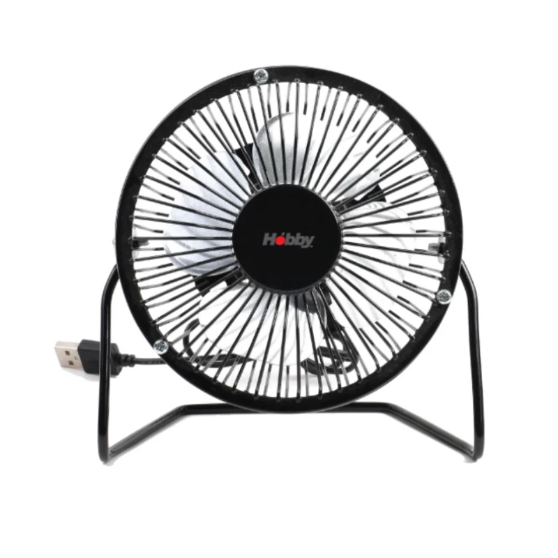 Hobby ΗMF- 80567 Mini 6'' Μαύρος USB Επιτραπέζιος Ανεμιστήρας (800567)