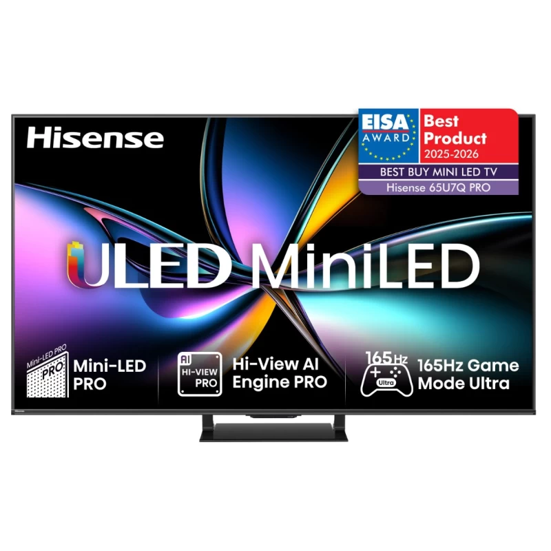 Hisense 65U7Q PRO 65'' 4K UHD Mini LED TV Τηλεόραση