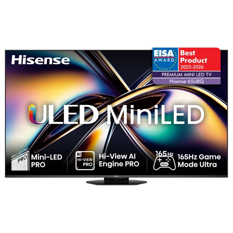 Hisense 65U8Q 65'' 4K UHD Mini LED TV Τηλεόραση