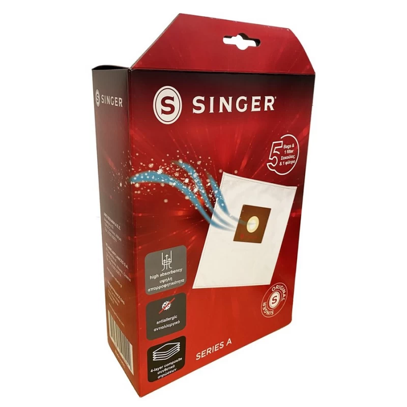 Singer MDB-200 5τμχ Σακούλες Σκούπας