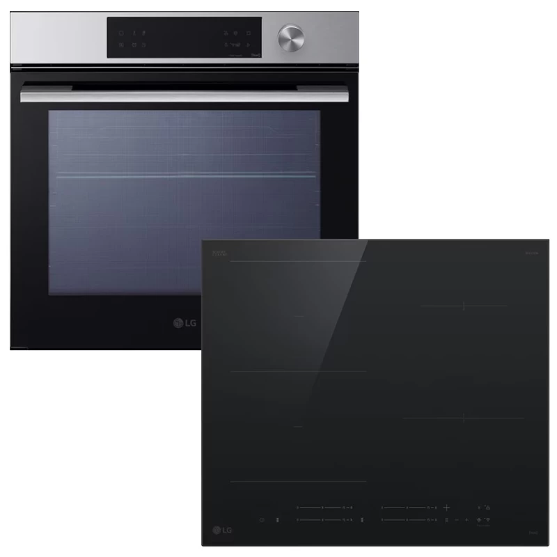 LG WSED7612S+CBIZ2435B InstaView Σετ Φούρνος/Εστία