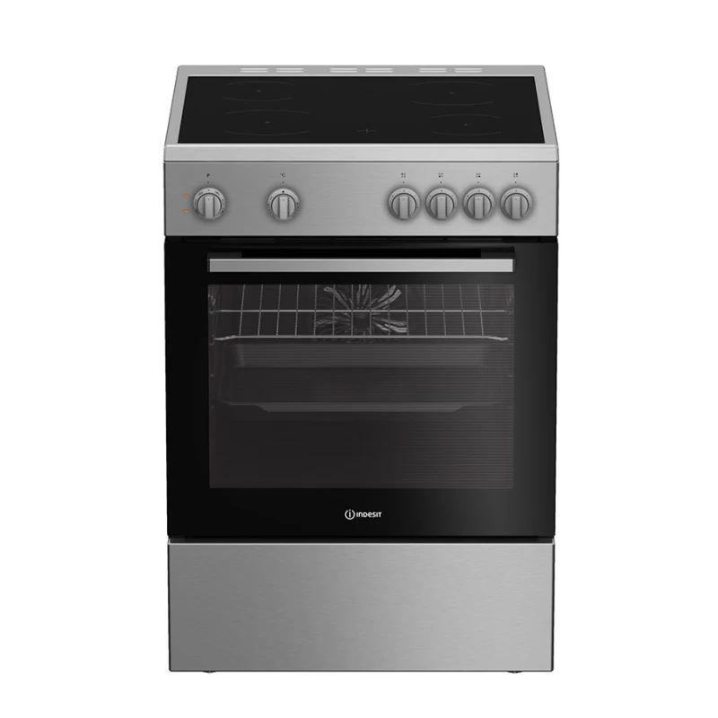 Indesit I6V8KMX Κεραμική Κουζίνα