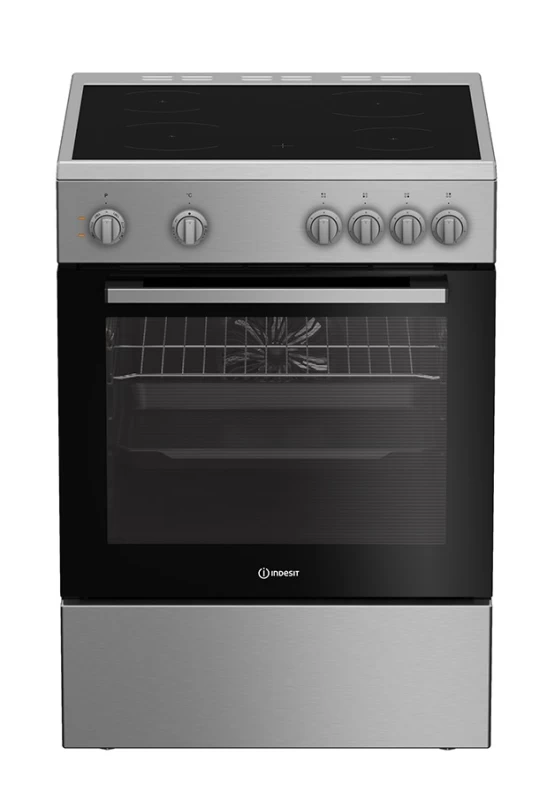 Indesit I6V8KMX Κεραμική Κουζίνα