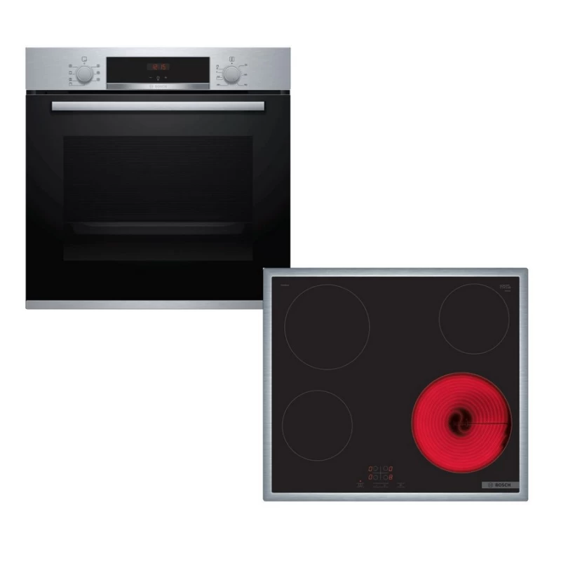 Bosch HBA514BS3 + PKE645BA2E Σετ Φούρνος/Εστία (BA51FN02)