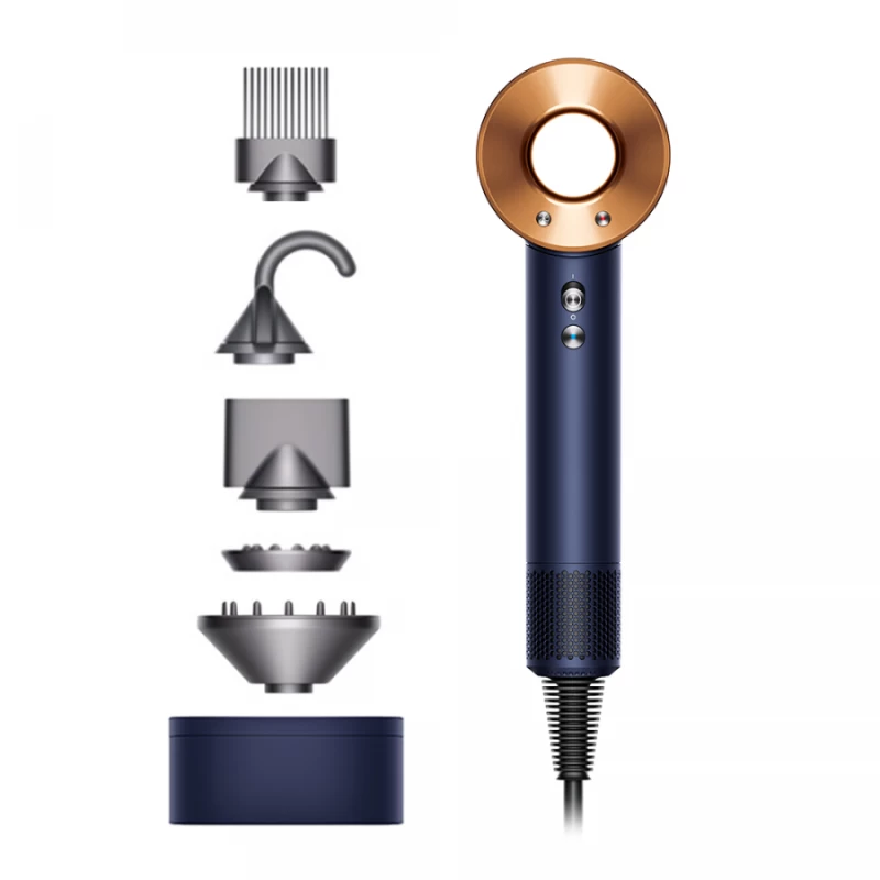 DYSON HD07 Supersonic Dark Blue/Dark Blue/Bright Copper Gift Pack Σεσουάρ Mαλλιών 412525-01(87339)