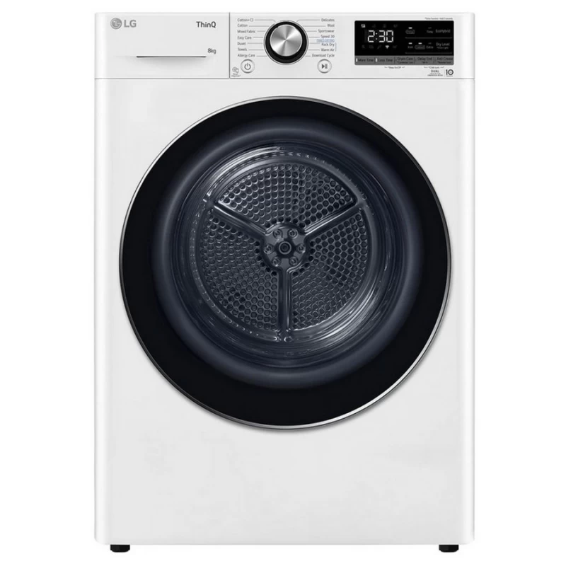 LG RH80V9AV2N Στεγνωτήριο Ρούχων Υβριδικό με Aντλία Θερμότητας 8kg