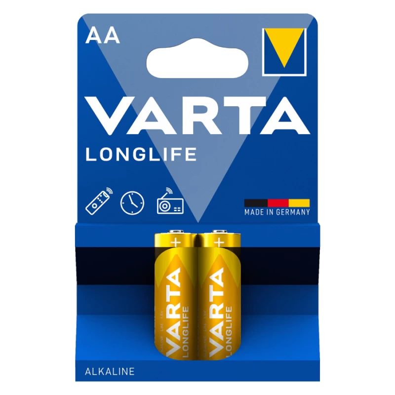 VARTA 4106 συσκ. 2 AΛΚΑΛΙΚΗ LONGLIFE AA (120299)