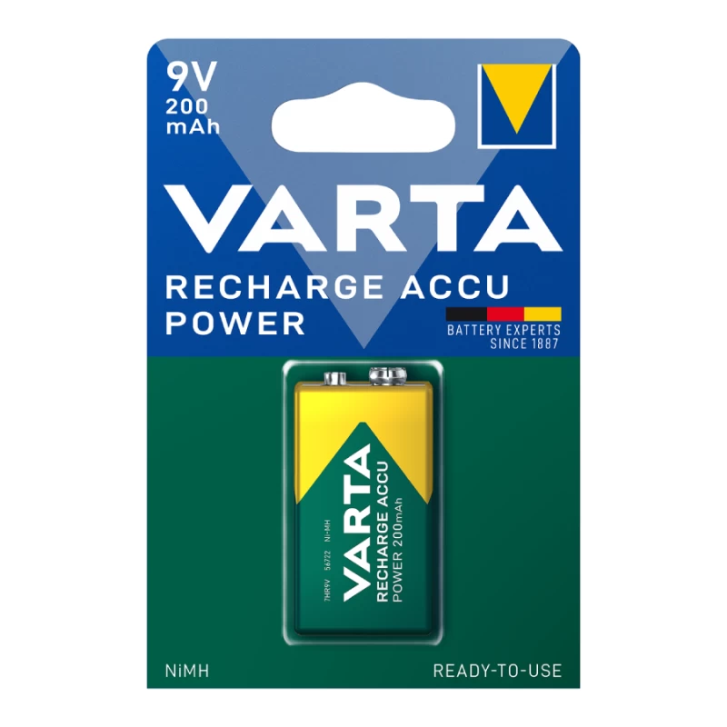 VARTA ΕΠΑΝΑΦΟΡΤΙΖΟΜΕΝΗ 9V 200mAh (12825)
