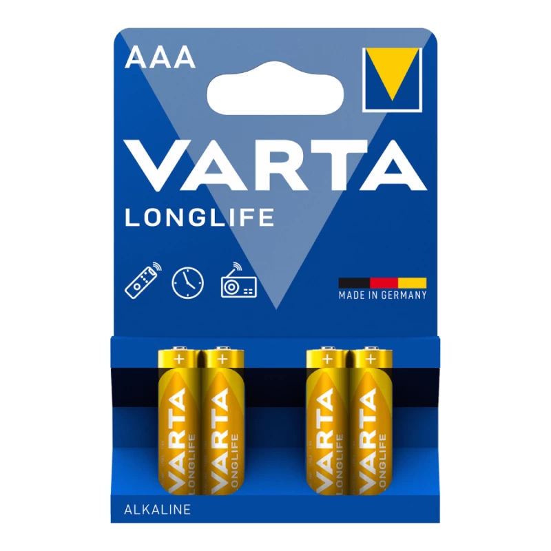 VARTA 4103 συσκ. 4 AΛΚΑΛΙΚΗ LONGLIFE AAA (120304)