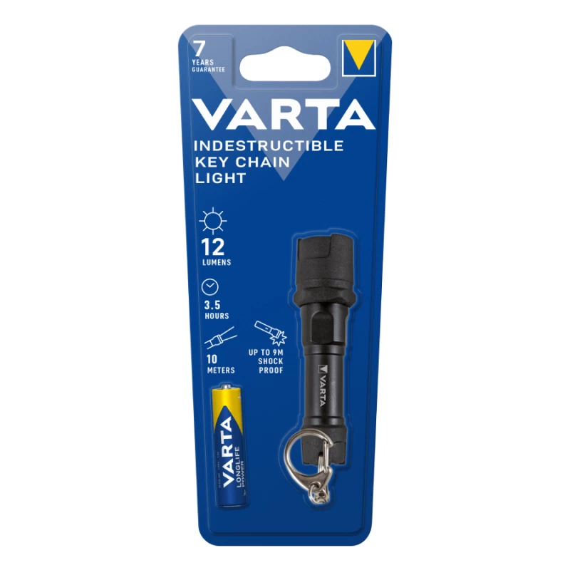 VARTA Φακός Μπρελόκ Indestructible Key Chain Light + 1xAAA (123466)