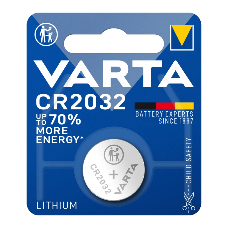 VARTA 6032101401 CR 2032 Lithium Blister 1 (127704)