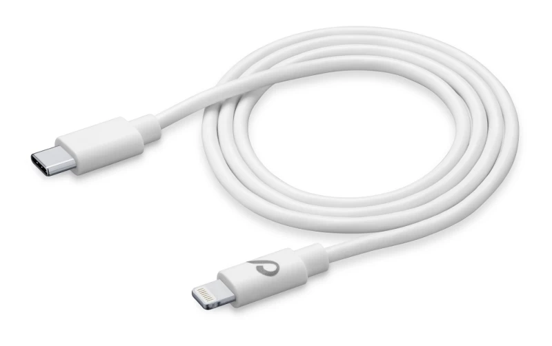 CELLULAR LINE 347849 USB Καλώδιο Συγχρονισμού και Φόρτισης Apple (1m) Λευκό (49163)