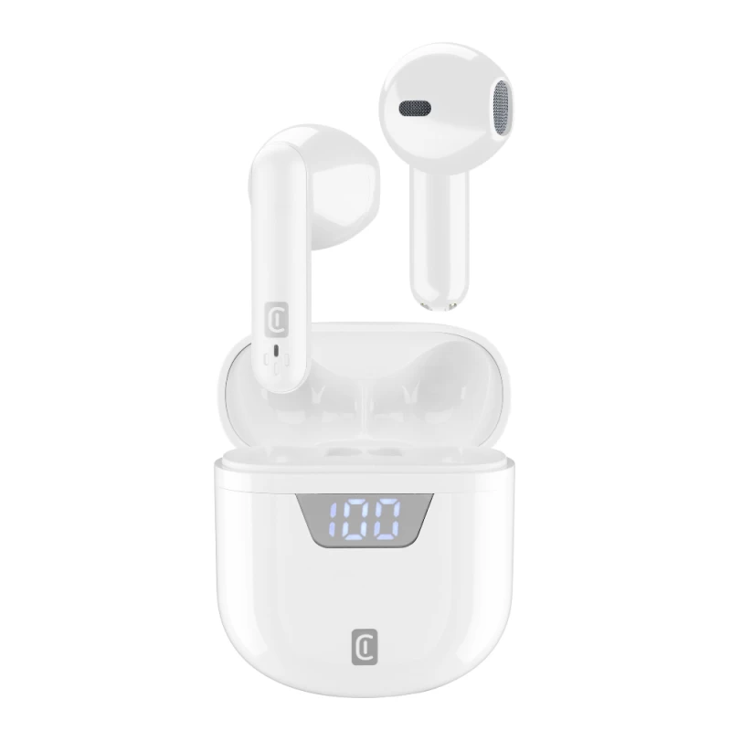 CELLULAR LINE 424007 Seek Bluetooth Ακουστικά TWS με Θήκη Φόρτισης Λευκά (490269)