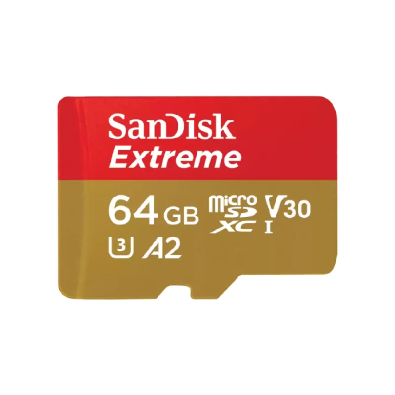 SanDisk Extreme microSDXC 64GB + SD Adapter + 1 year RescuePRO Deluxe (531685)