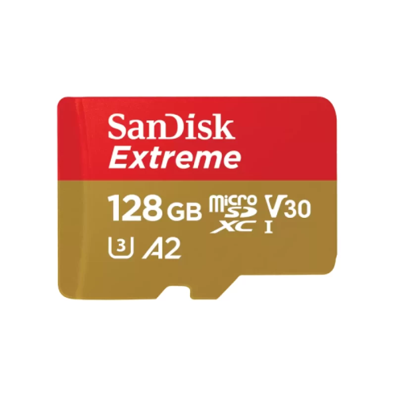 SanDisk Extreme microSDXC 128GB + SD Adapter + 1 year RescuePRO Deluxe (531686)