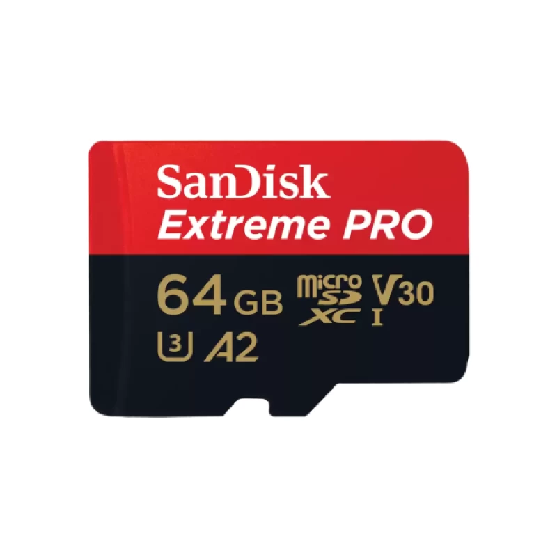 SanDisk Extreme PRO microSDXC 64GB + SD Adapter + 2 years RescuePRO Deluxe (531690)