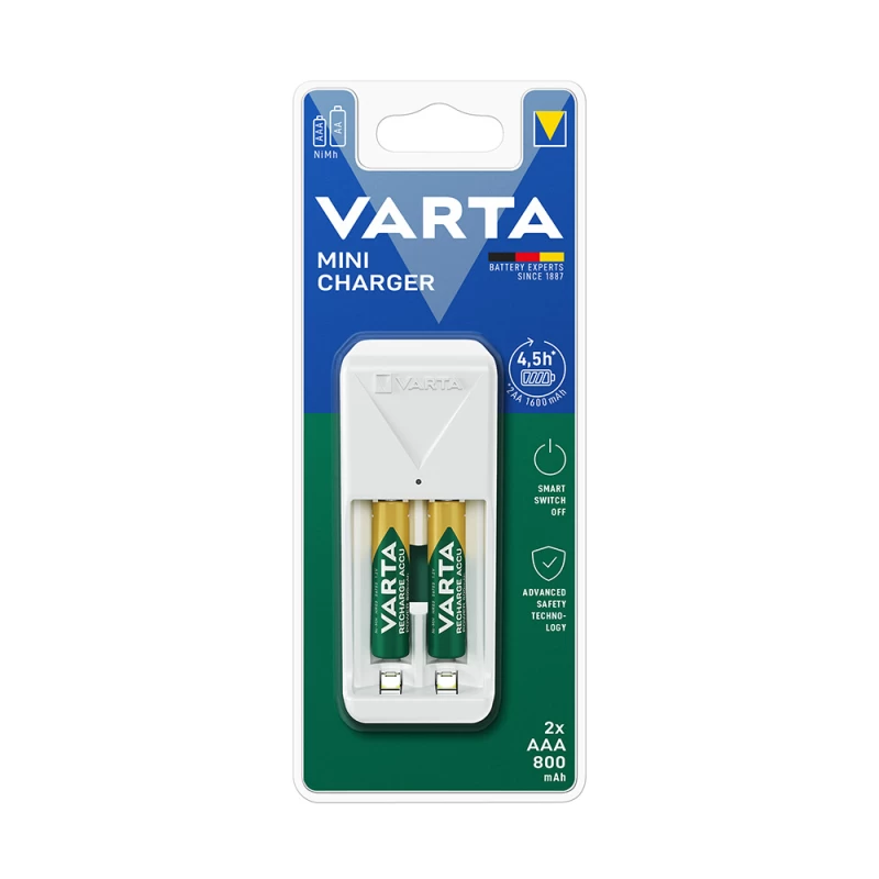 VARTA Mini Charger + 2xAAA 800mAh (12895)