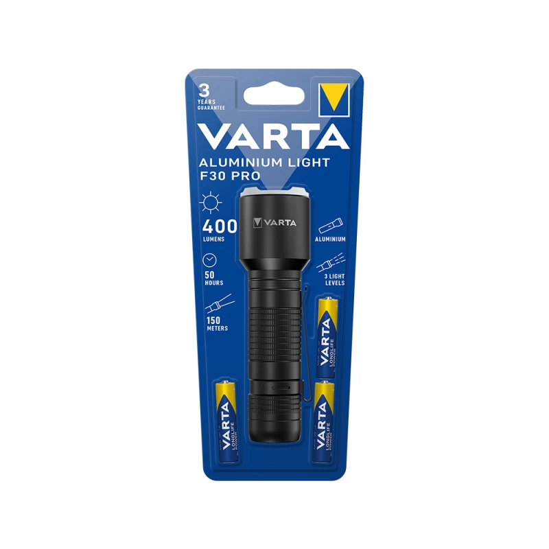 VARTA Φακός LED Aluminium Light F30 + 3xAAA (123506)