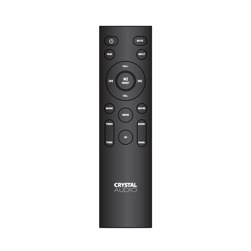 CRYSTAL AUDIO REMOTE CONTROL for CASB160S, CASB240HD, CASB360 (381187)