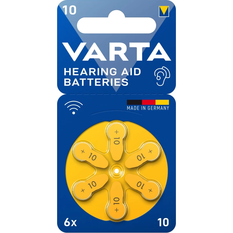 VARTA 24610 Μπαταρίες Ακουστικών Βαρηκοΐας 10 συσκ 6 (127741)