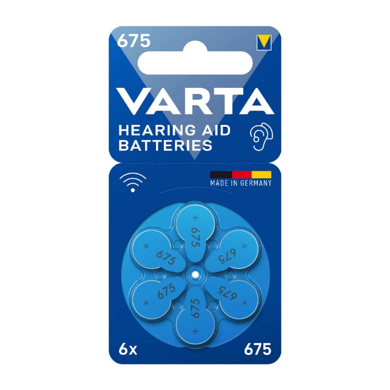 VARTA 24600 Μπαταρίες Ακουστικών Βαρηκοΐας 675 συσκ 6 (127747)