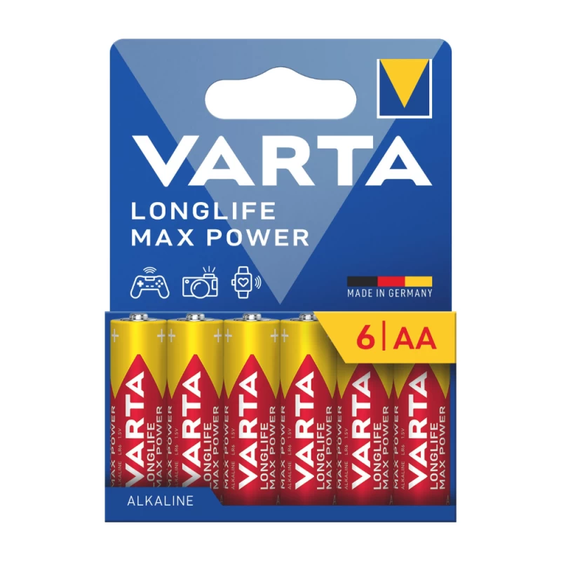 VARTA 4706101746 Longlife Max Power 6 AA (127014)