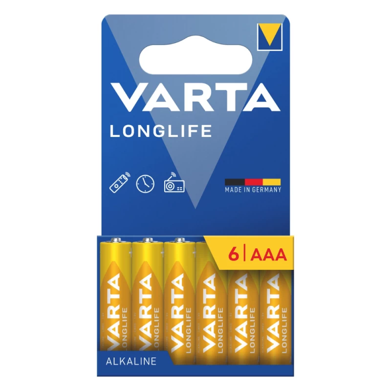VARTA 4103 συσκ.6 Αλκαλική Longlife AAA (120340)